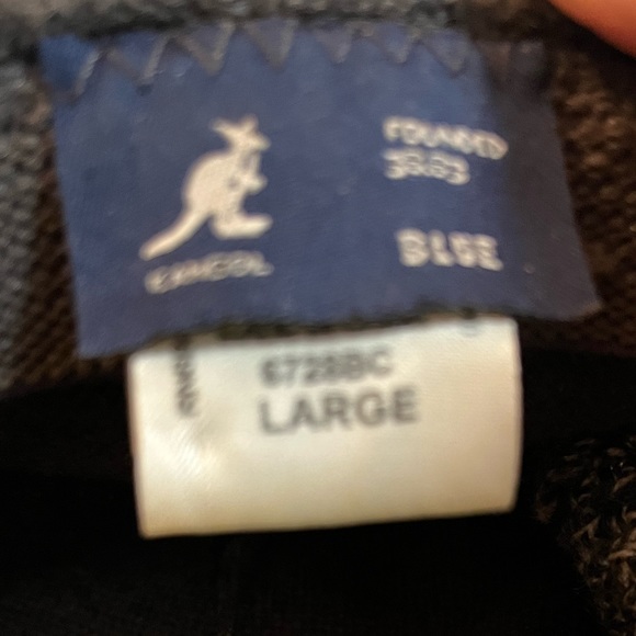 Vintage Kango Kangol Sz Large Wool Gray Tweed Cap Designer Men’s Hat Blise - Picture 7 of 8